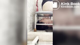 Chinese femdom十三姨马桶奴吃光黄金