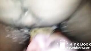 Bbc shitting in white slave mouth