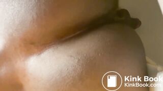 Black football player jock takes a shit pt2