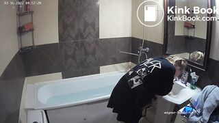 Woman pooping in Toilet 297