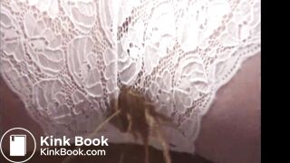 Retro girls shits with enema on panties