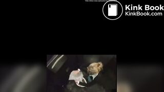 Sexy hot woman has diarrhea in the toilet to autogrill