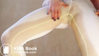 Diarrhea in white leggings - video 2