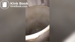 Amateur Indonesian girl squat pooping and show her boyf