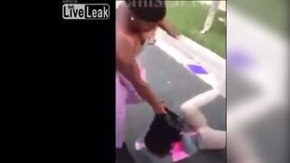 Shit herself in ass kicking