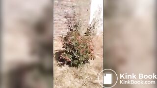 Girl Diarrhea on the street