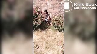 Girl Diarrhea on the street