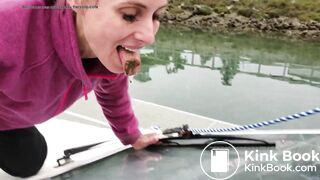 Using a slut to clean the bird poop