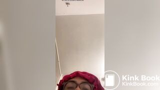 Hispanic girl loose & plops