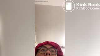 Hispanic girl loose & plops