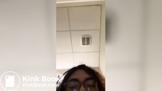 Hispanic girl loose & plops