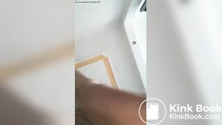 Petite cutie pooping on floor