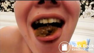 She swallows - video 2