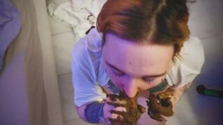 DirtyBetty UNPRIVATE SCAT Blowjob