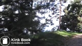 girl decides to shit outdoors in a park