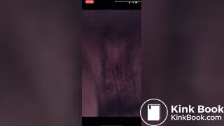 Cute girl films herself shitting
