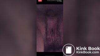 Cute girl films herself shitting