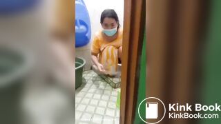 Indonesian girl feed slave