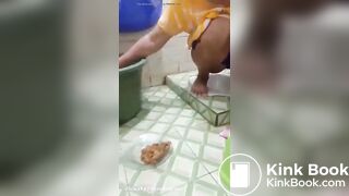 Indonesian girl feed slave