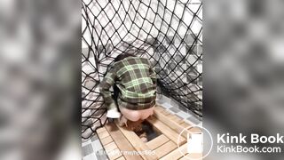 Beautiful Chinese Mistress shitting in slave mouth