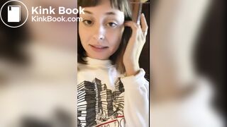 Hot girl talks and shits