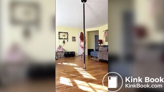 hot milf shitting pole dance