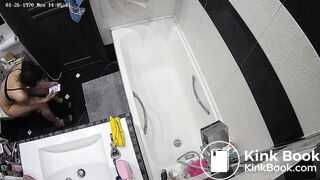 Woman pooping in Toilet 264