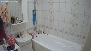 Woman pooping in Toilet 258