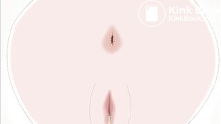 Hentai toilet bowlcam pooping and pissing