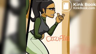 Girl jeans shart and poop animation