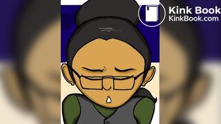 Girl jeans shart and poop animation