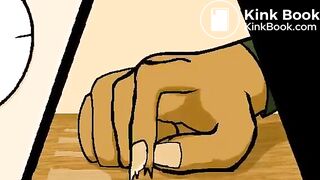 Girl jeans shart and poop animation