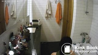Woman pooping in Toilet 253