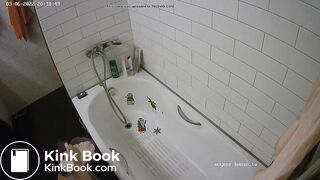 Woman pooping in Toilet 253