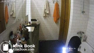Woman pooping in Toilet 253