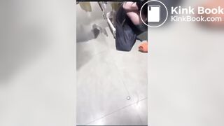 girl accidentally shits during fight