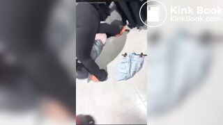 girl accidentally shits during fight
