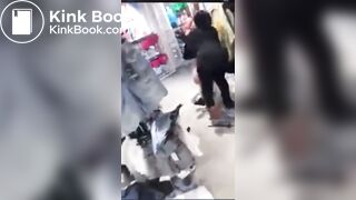 girl accidentally shits during fight