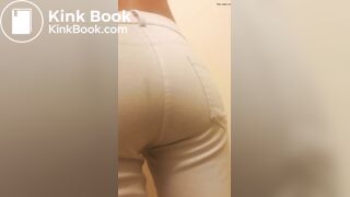 White jeans poop - video 7