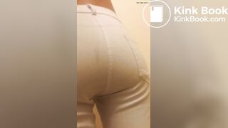 White jeans poop - video 7