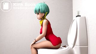 Bulma Shitting Groan Ass Slowmotion