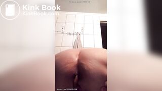 russian bitch shitting in her toilet