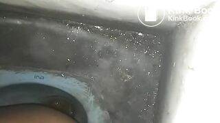 Indonesian girls pooping on the toilet