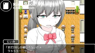 Anime girl can't hold it in