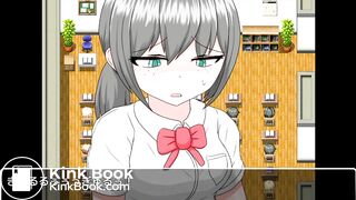 Anime girl can't hold it in