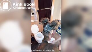 Pregnant Scat in a bathtub