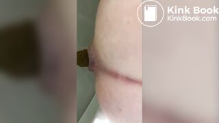 mia pooping on the toilet (compilation)