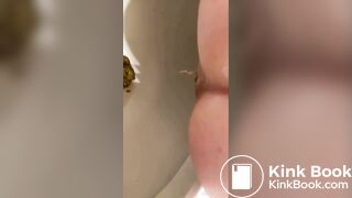 mia pooping on the toilet (compilation)