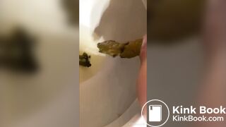 mia pooping on the toilet (compilation)