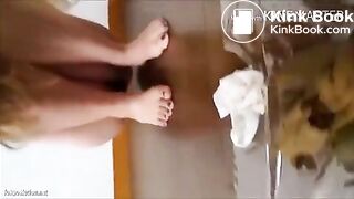 cute japanese girl shitting and fingering her ass